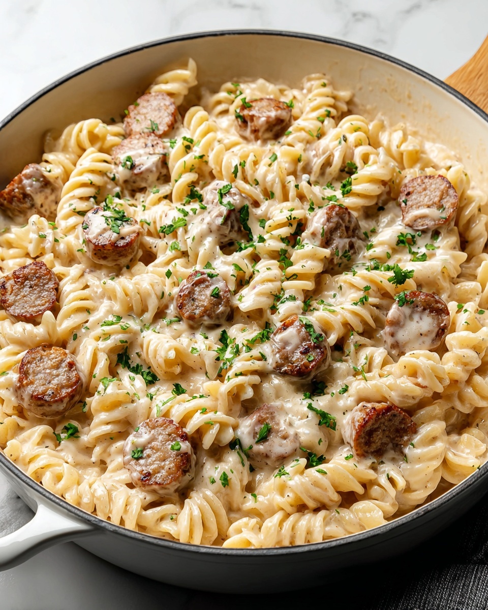Creamy Smoked Sausage Pasta Recipe - Recipe Image