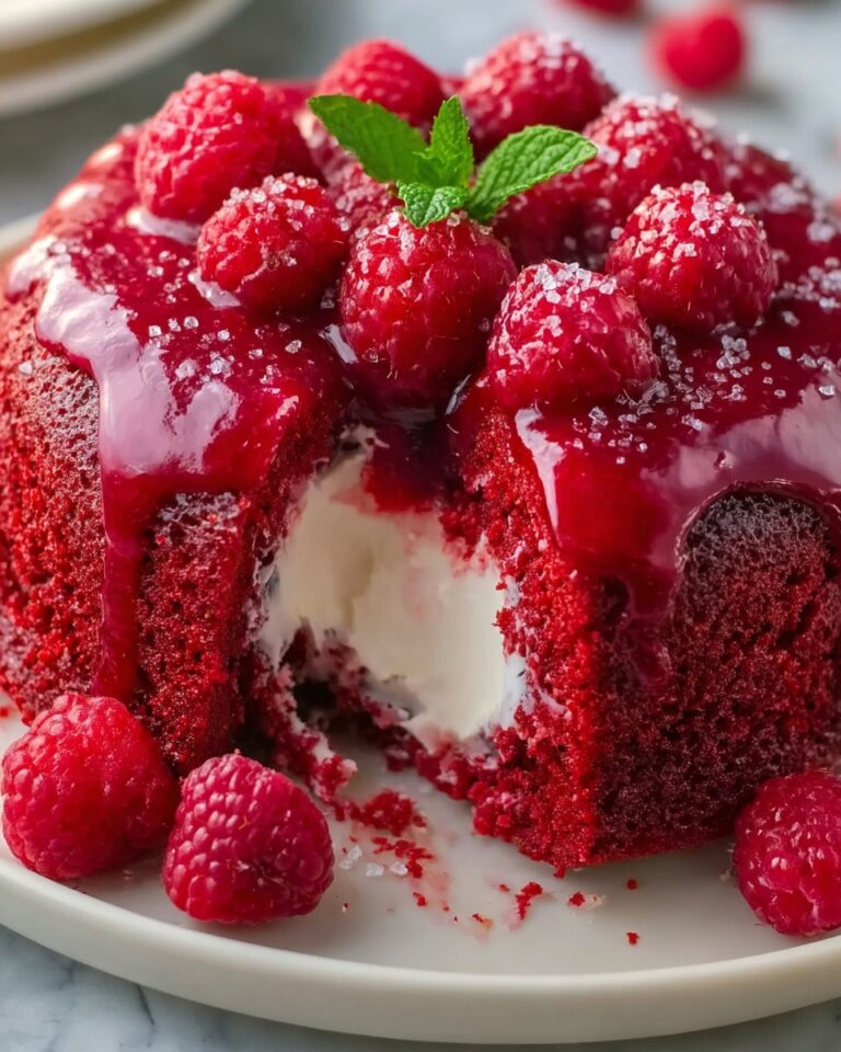 Raspberry Zinger Poke Cake Recipe