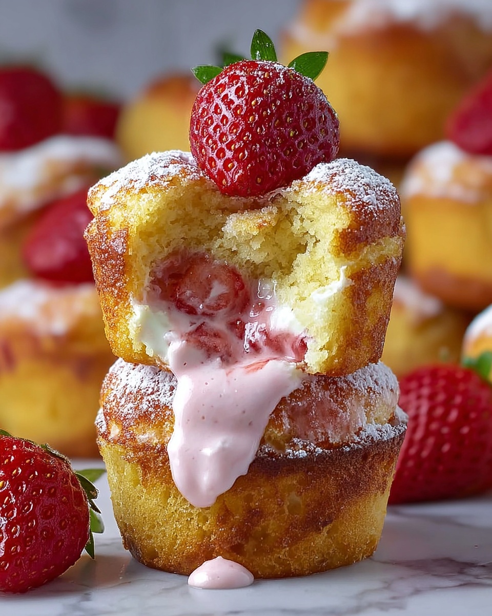 Cream Cheese Strawberry Muffins: A Deliciously Moist Recipe - Recipe Image