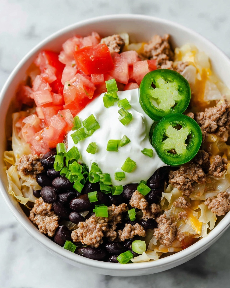 Low Carb Cabbage Taco Skillet Recipe - Recipe Image