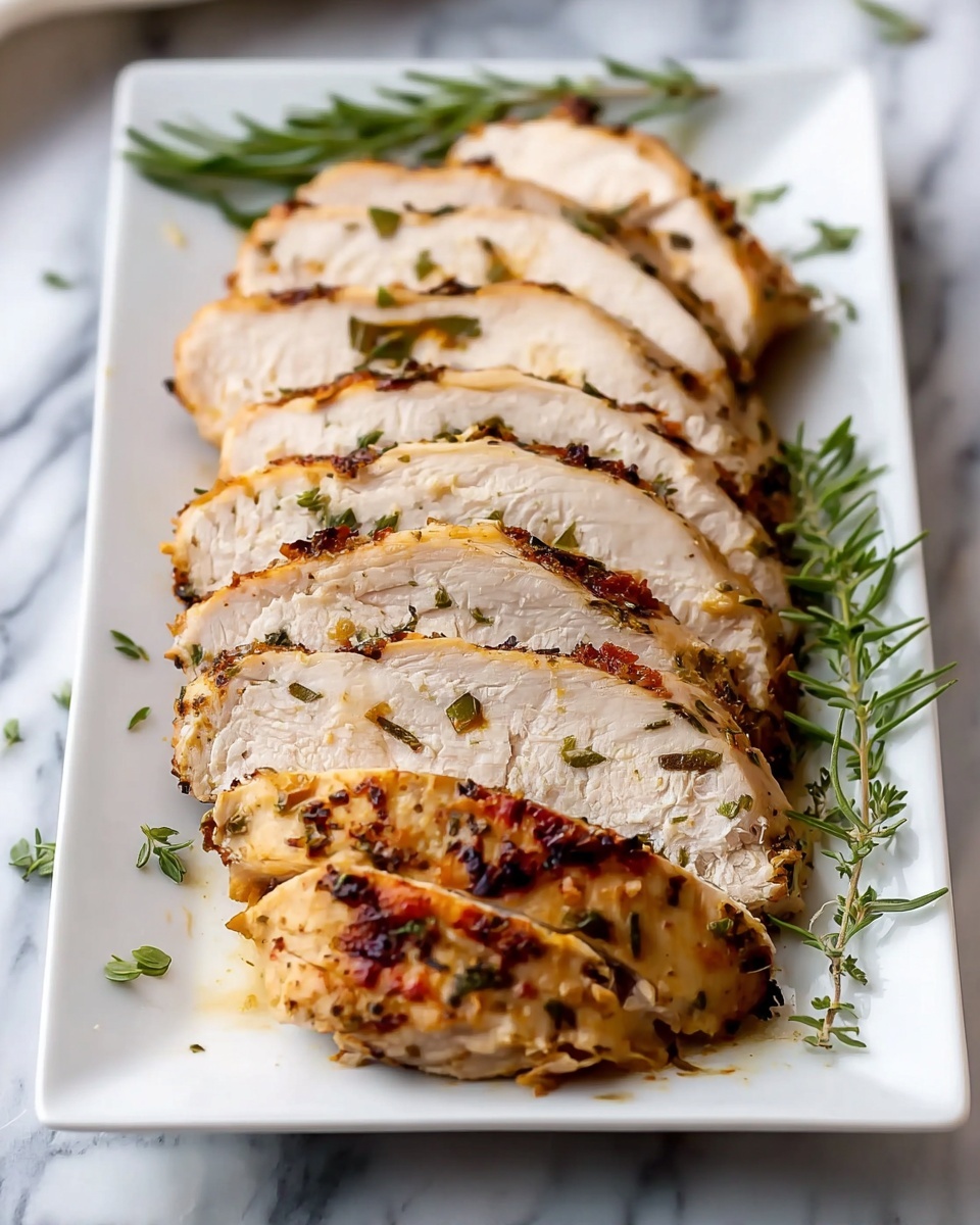 Grilled Herb-Butter Turkey Recipe - Recipe Image