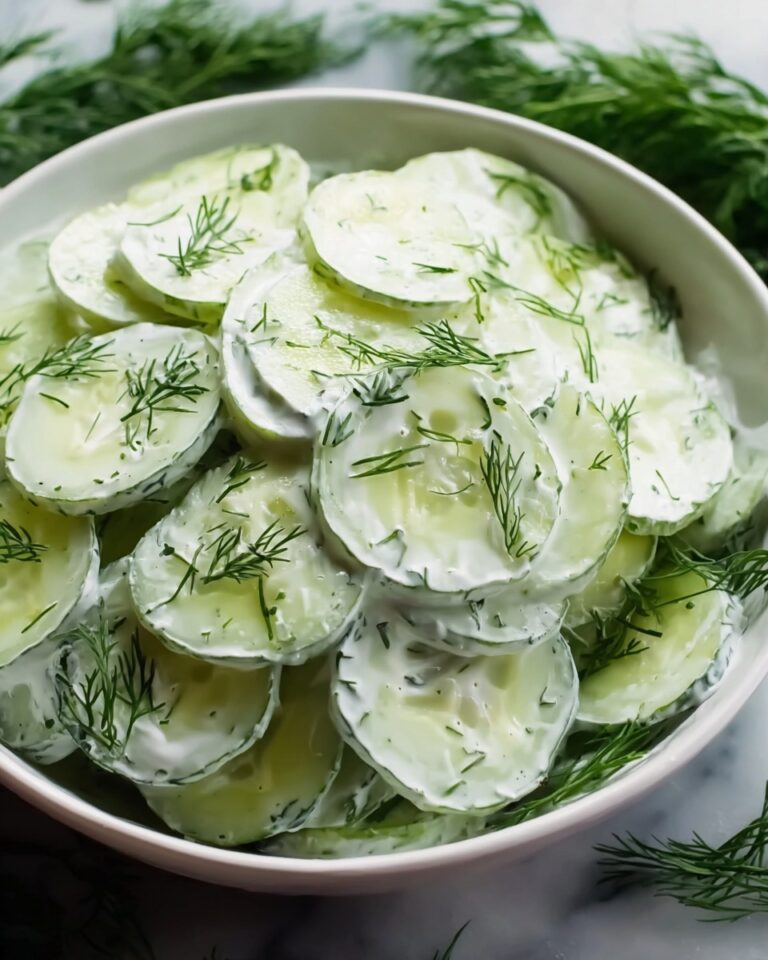Creamy Cucumber Dill Salad Recipe