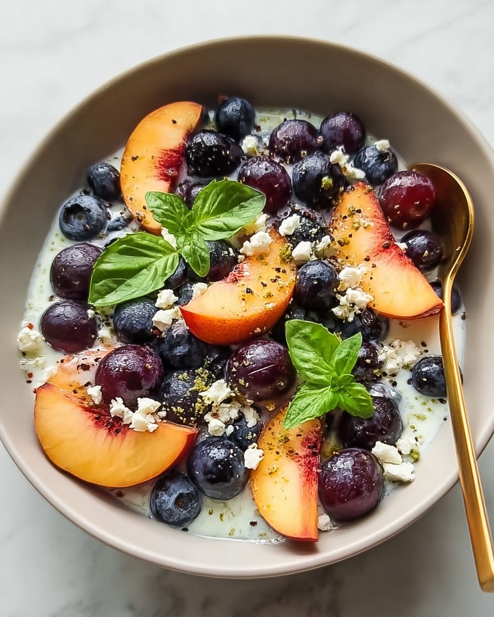 Blueberry Peach Feta Salad Recipe - Recipe Image