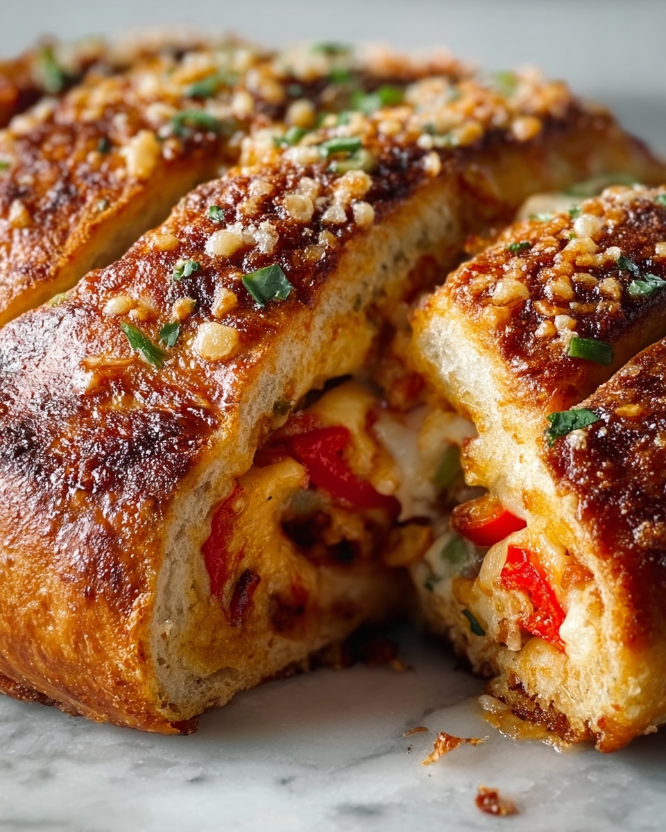 Sourdough Discard Italian Stromboli Recipe - Recipe Image