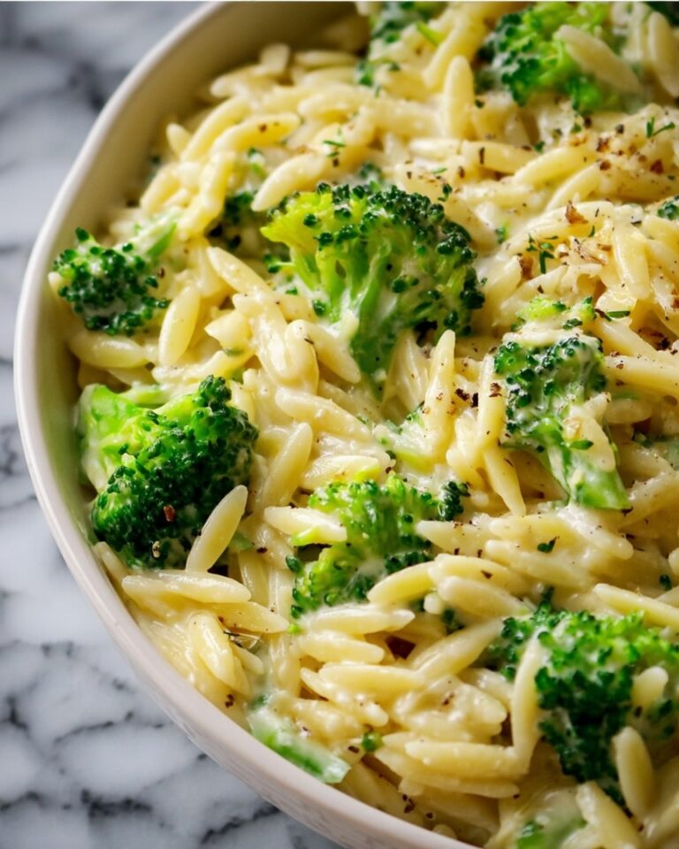 Broccoli Cheese Orzo Recipe