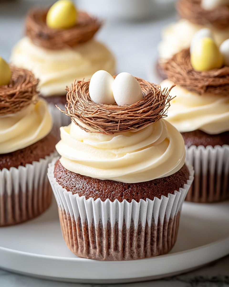 Bird's Nest Cupcakes Recipe - Recipe Image