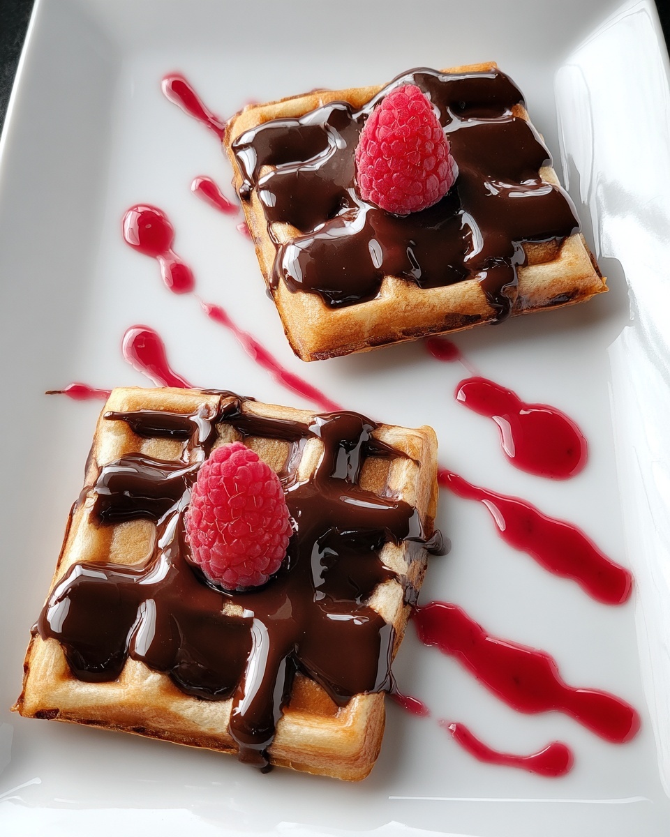 Chocolate Fudge Pop Tarts with Raspberry Glaze Recipe - Recipe Image