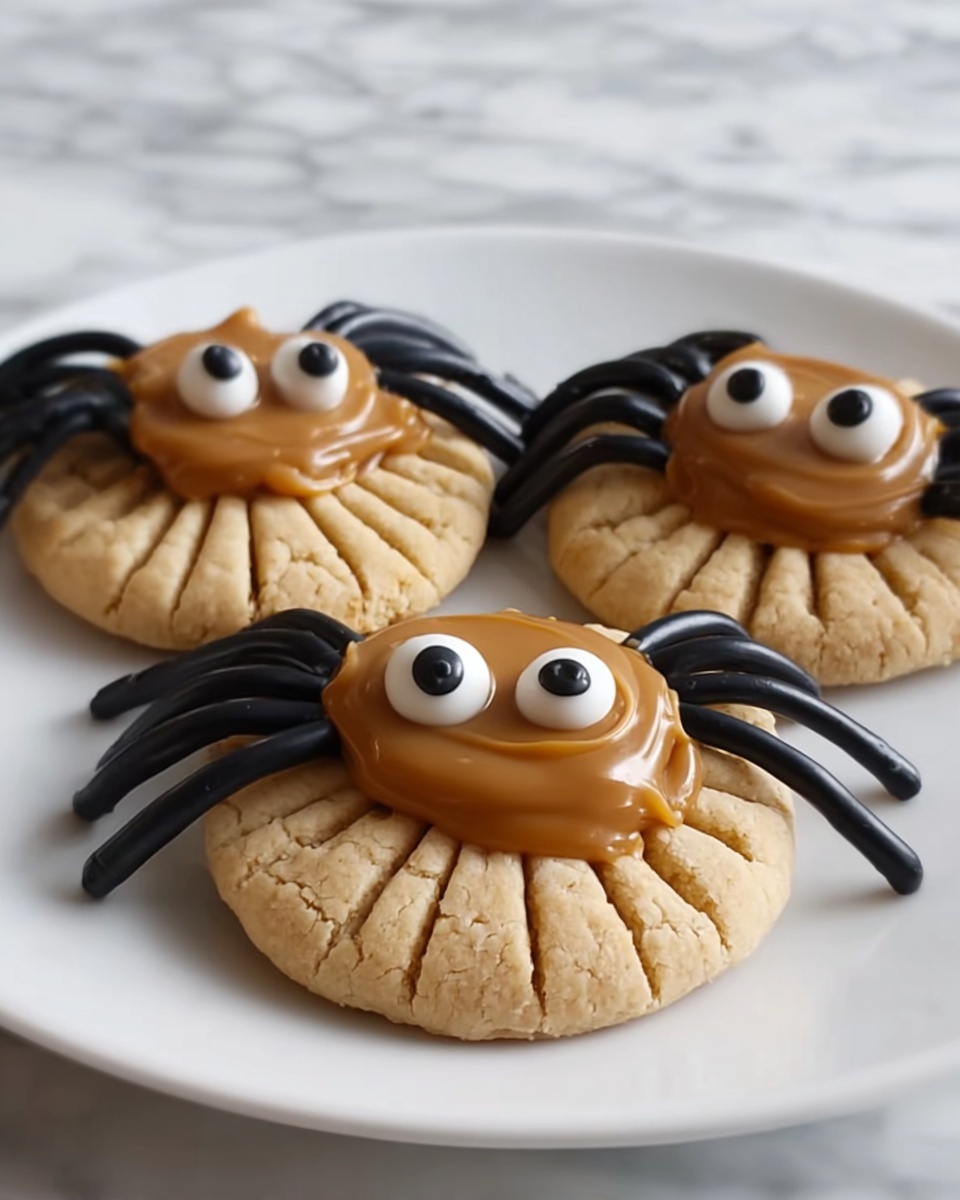 Peanut Butter Spider Cookies Recipe - Recipe Image