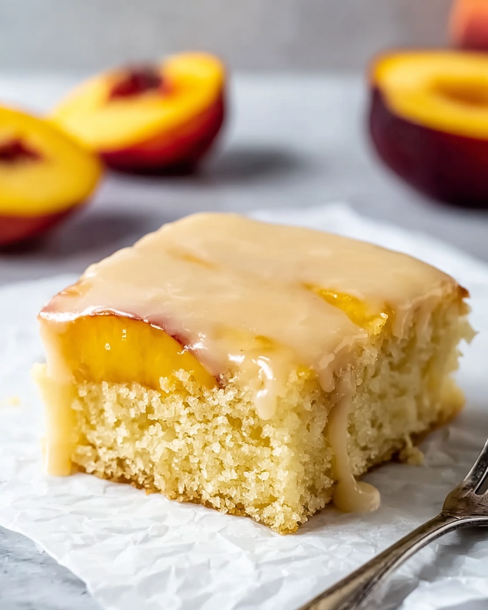 Brown Sugar Peach Cake Recipe - Recipe Image