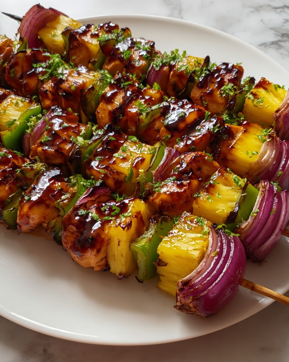 Quick and Tasty Hawaiian Chicken Kebabs Recipe - Recipe Image