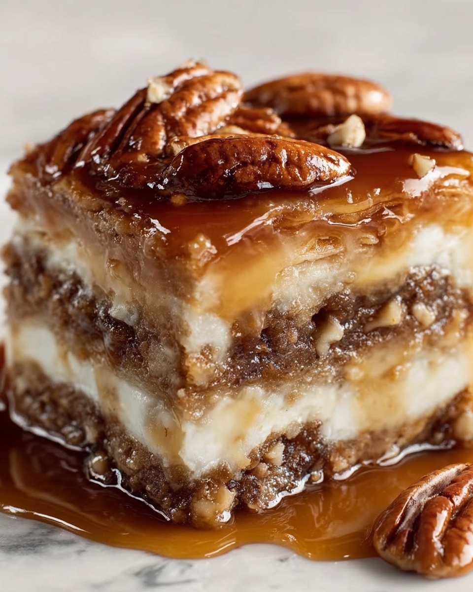 Decadent Pecan Pie Lasagna Recipe - Recipe Image