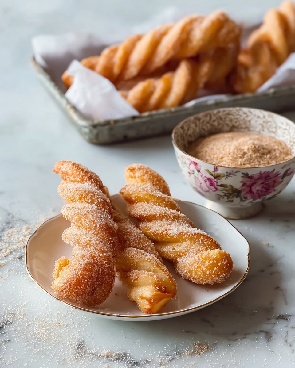 Cinnamon Sugar Twist Doughnuts Recipe - Recipe Image