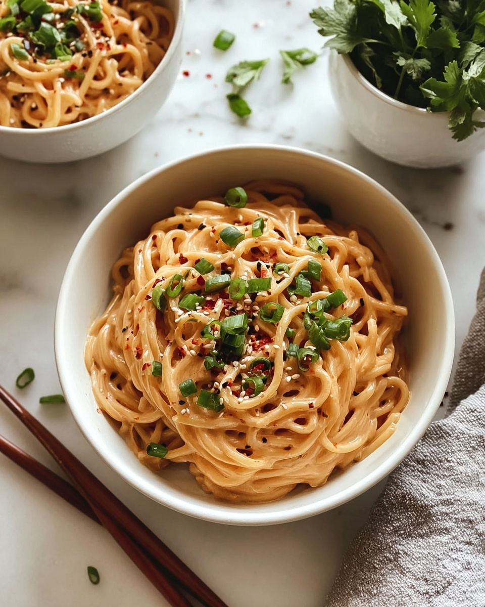 Easy Peanut Butter Ramen Noodles Recipe - Recipe Image