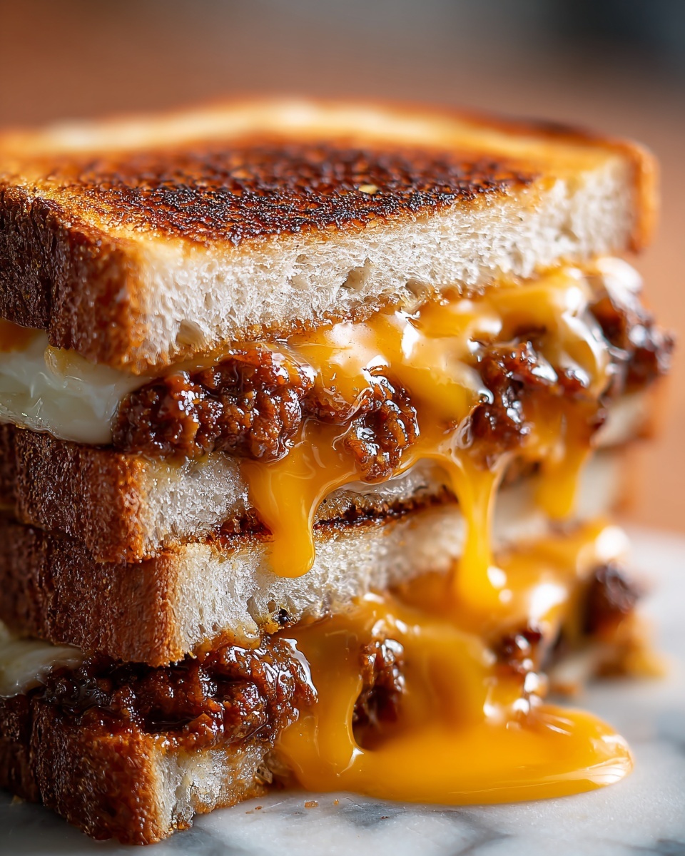 Meatloaf Grilled Cheese Melt Recipe - Recipe Image
