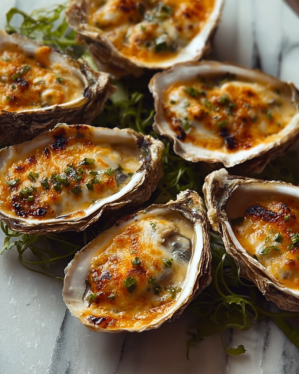 Garlic Parmesan Baked Oysters Recipe - Recipe Image