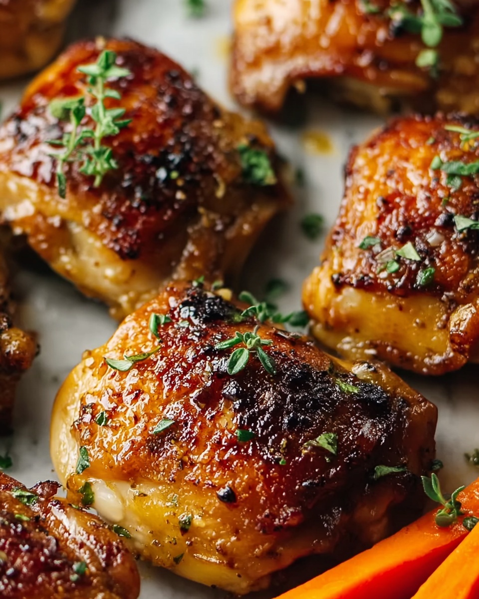 Crispy Brown Sugar Mustard Chicken Thighs Recipe - Recipe Image