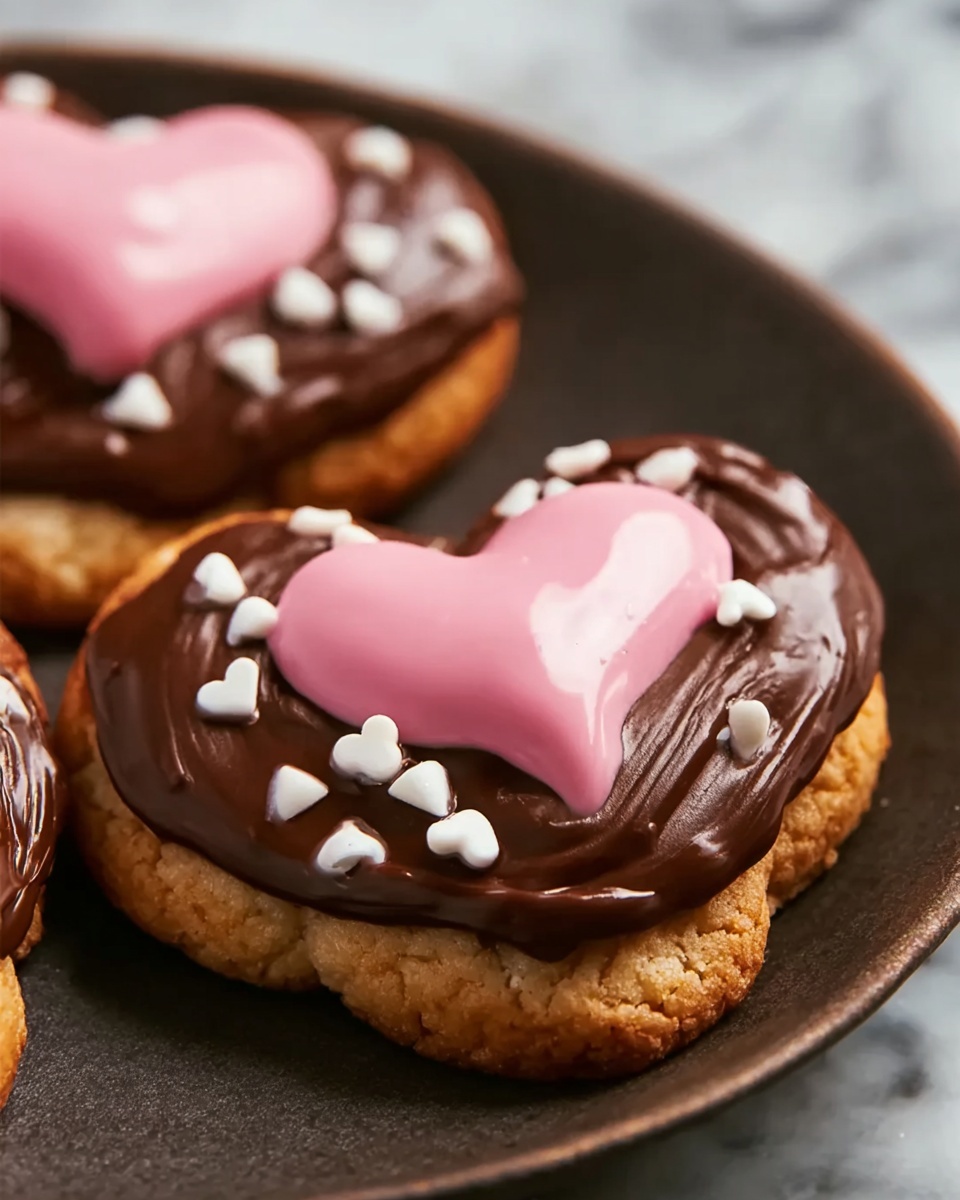 Chocolate-Covered Heart-Shaped Pretzels Recipe - Recipe Image