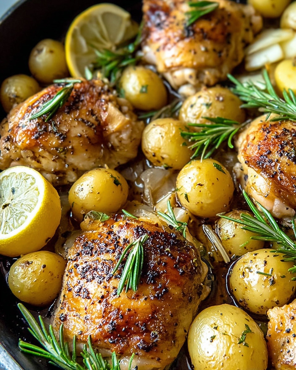 Lemon Rosemary Chicken and Potatoes Recipe - Recipe Image
