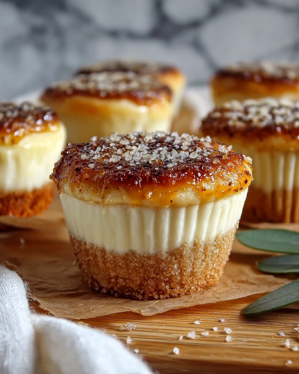 Vanilla Bean Crème Brûlée Cheesecake Cupcakes Recipe - Recipe Image