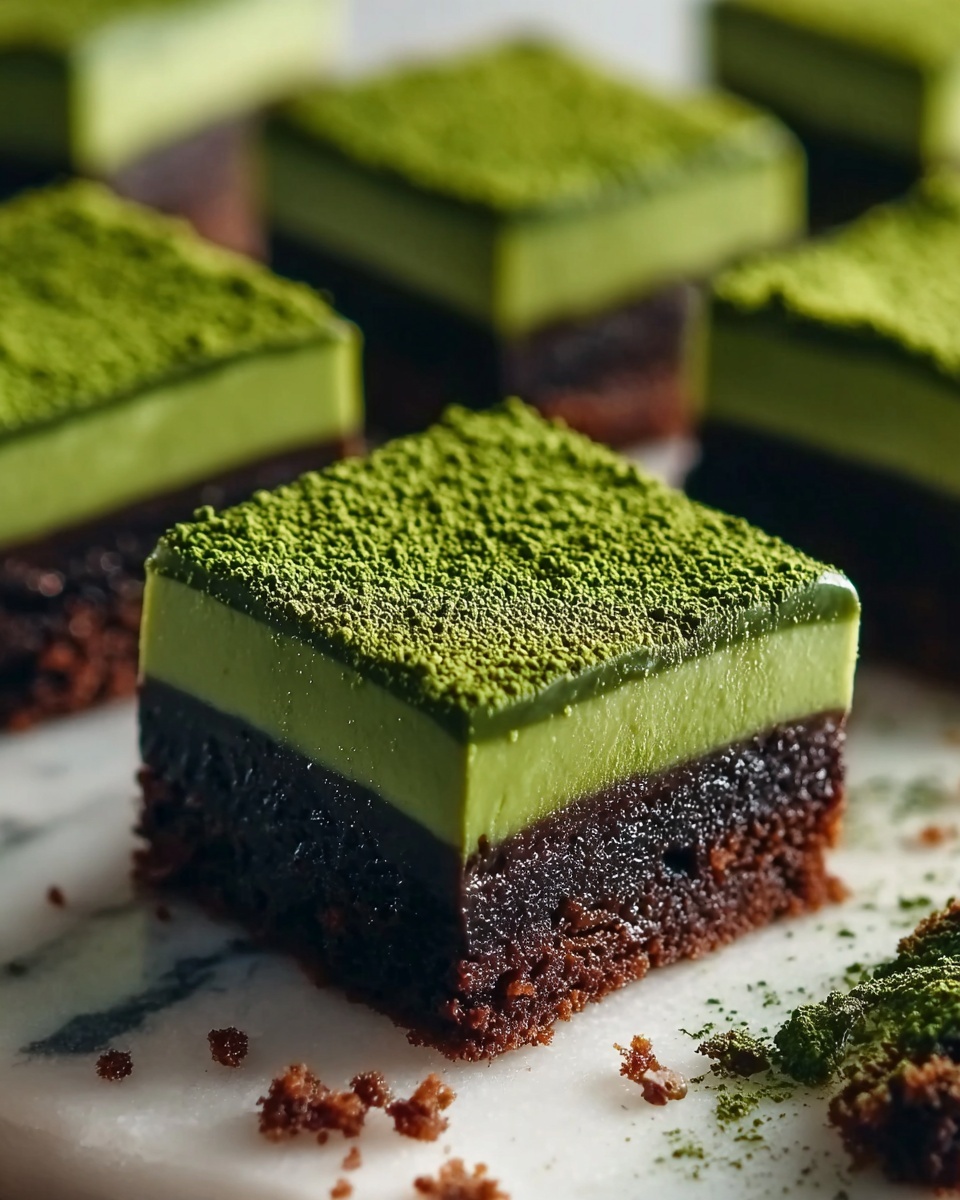 Matcha Mochi Brownies Recipe - Recipe Image