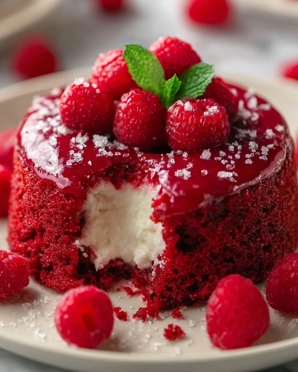 Raspberry Zinger Poke Cake Recipe - Recipe Image