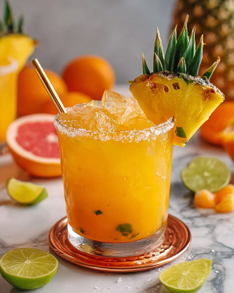 Pineapple Mango Rum Punch Recipe - Recipe Image