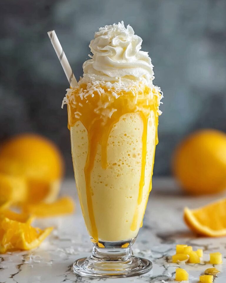 Summer Mango Coconut Float Milkshake Recipe