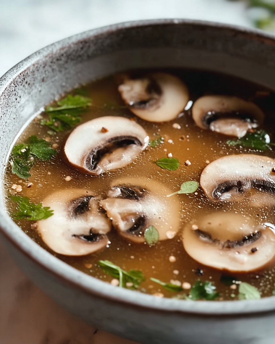 Japanese Clear Mushroom Soup Recipe - Recipe Image