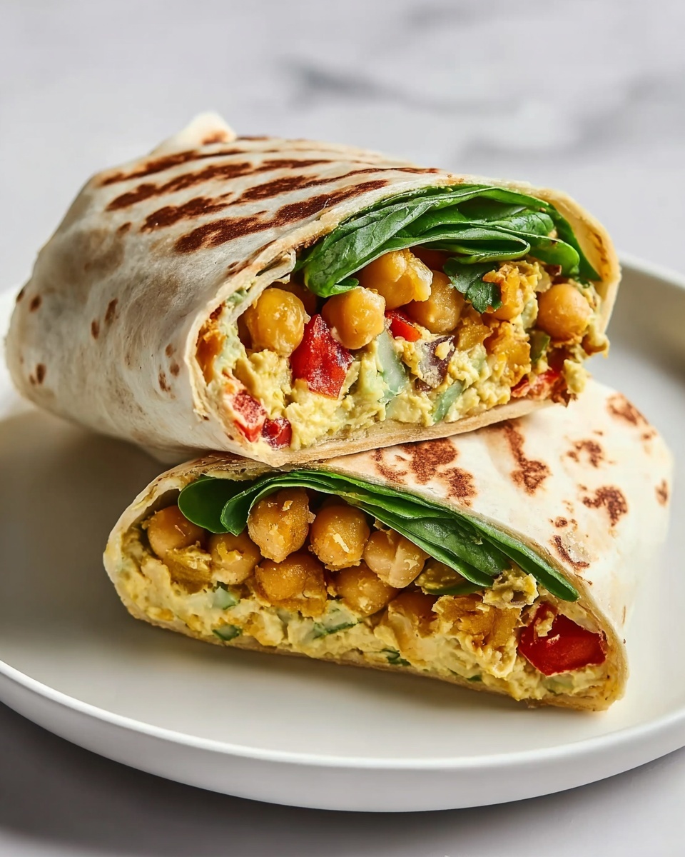 BBQ Chickpea Wraps with Ranch Dressing Recipe - Recipe Image
