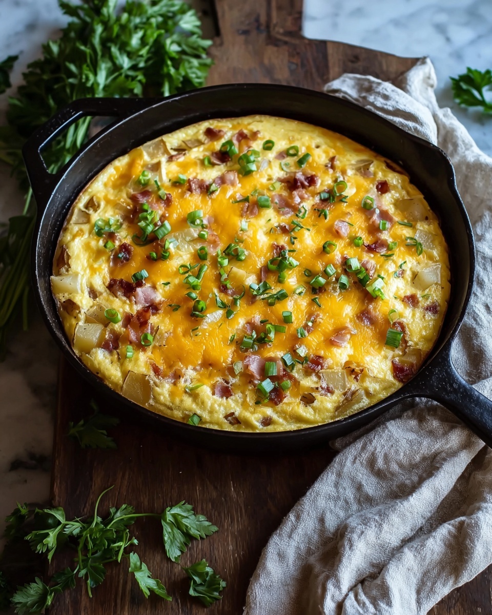 Cheesy Potato Egg Scramble Recipe - Recipe Image