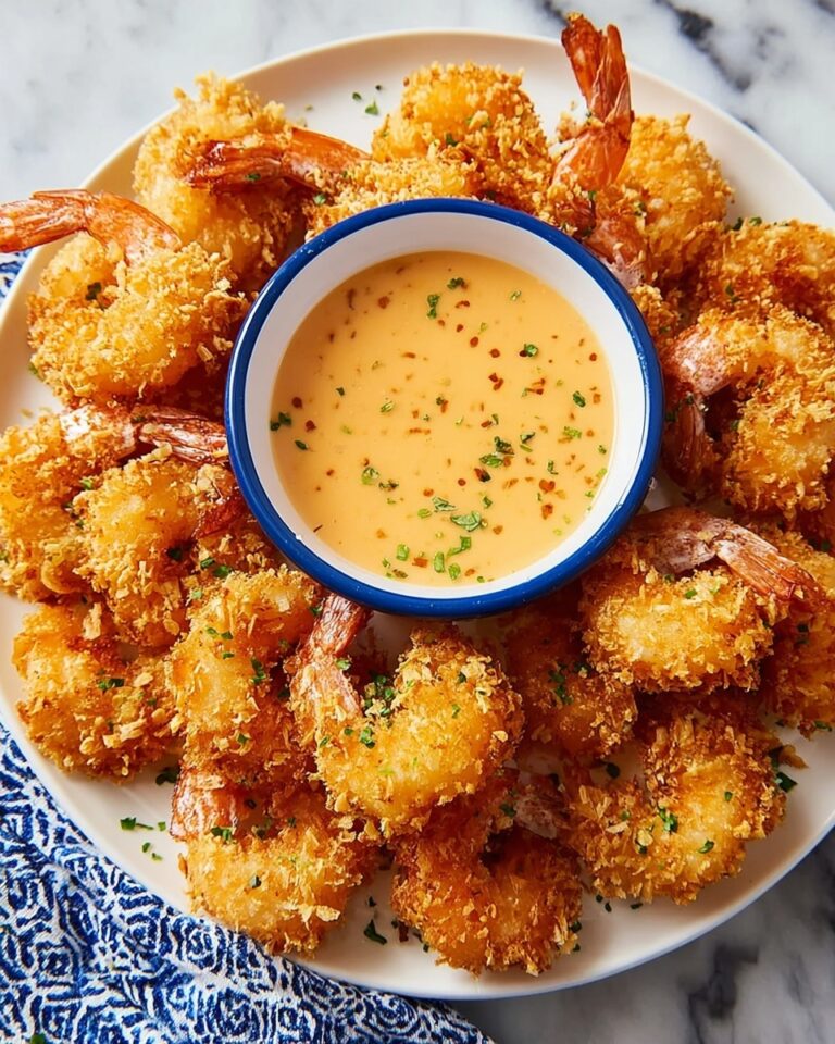 Air Fryer Coconut Shrimp with Spicy Sriracha Mayo Dipping Sauce Recipe