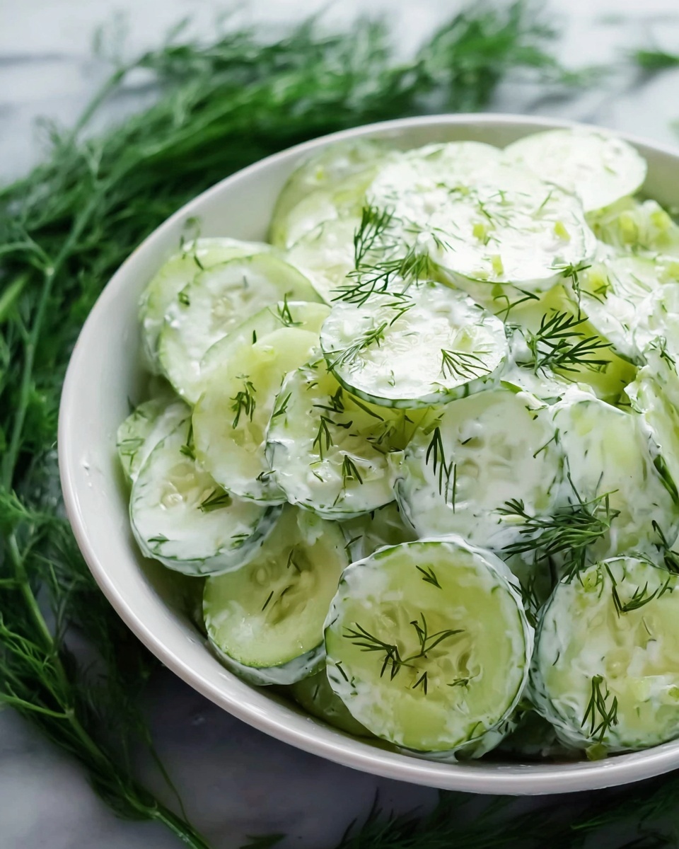 Creamy Cucumber Dill Salad Recipe - Recipe Image