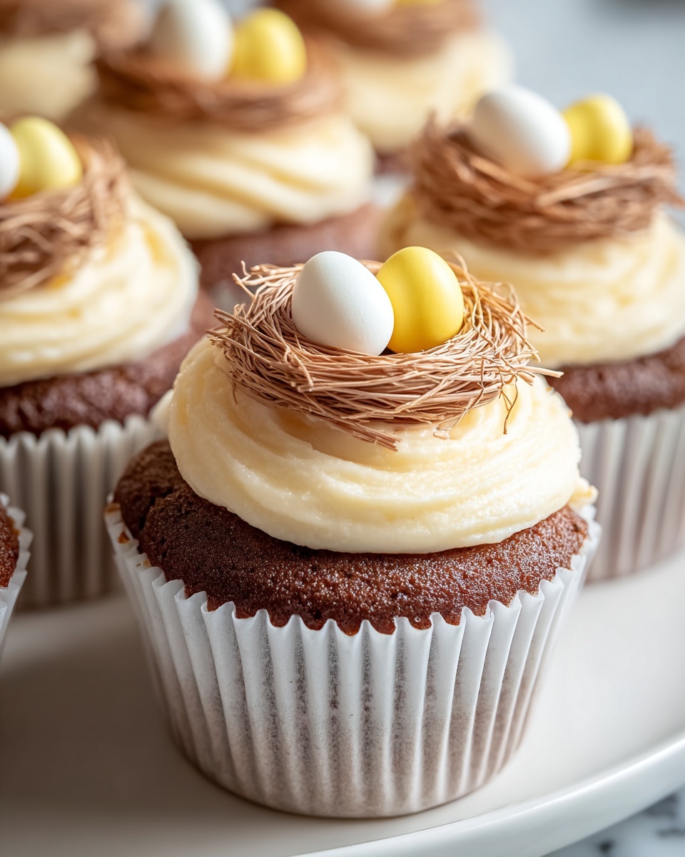 Bird's Nest Cupcakes Recipe - Recipe Image
