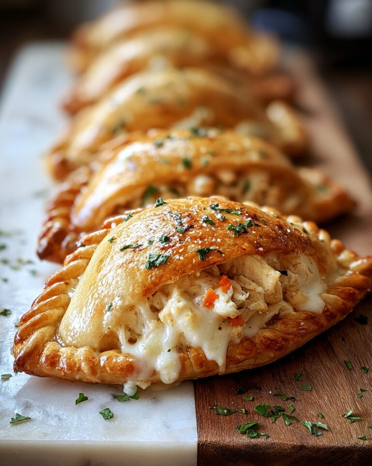 Chicken Alfredo Air Fryer Calzones Recipe