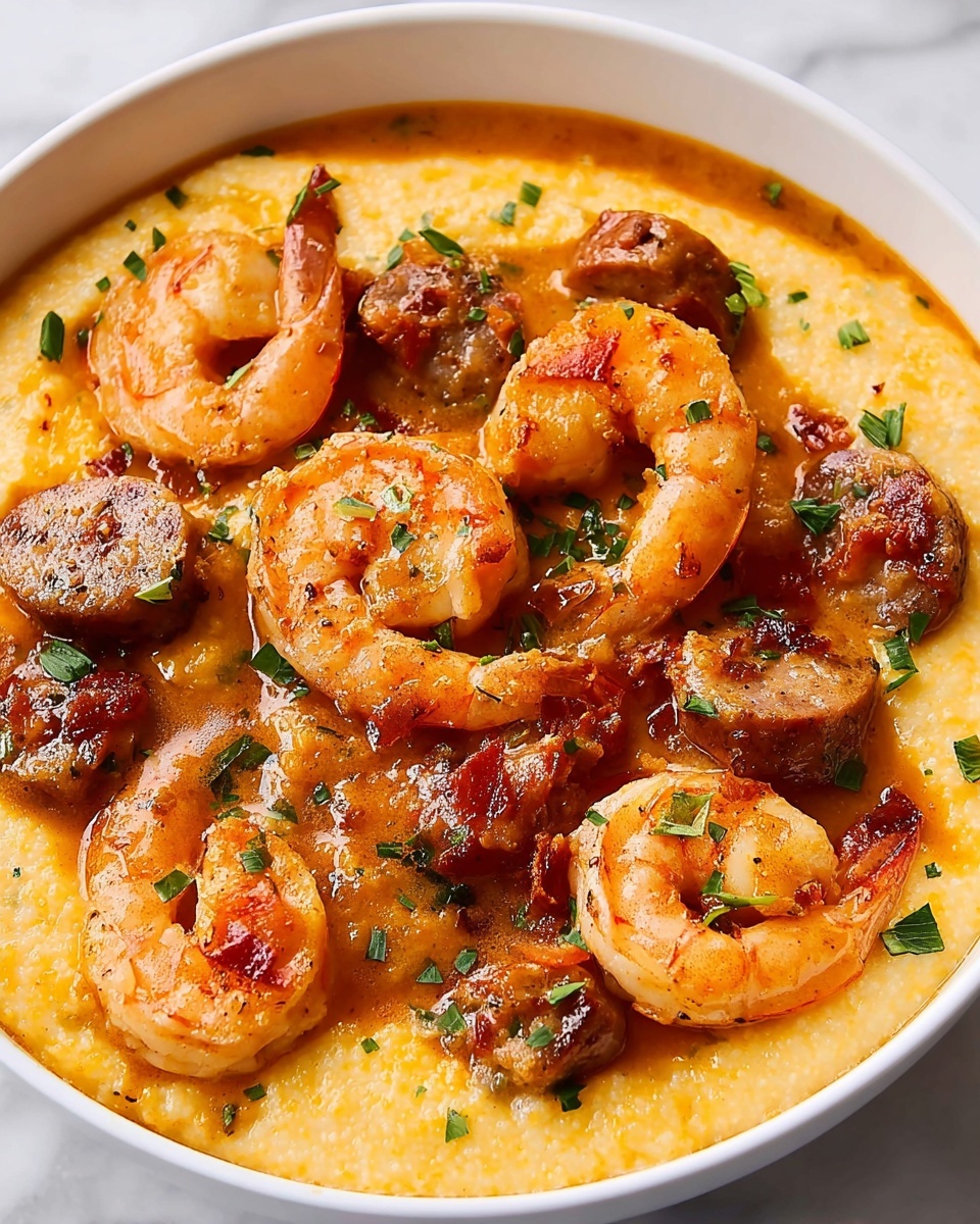 Creamy Lowcountry Shrimp and Grits Recipe - Recipe Image