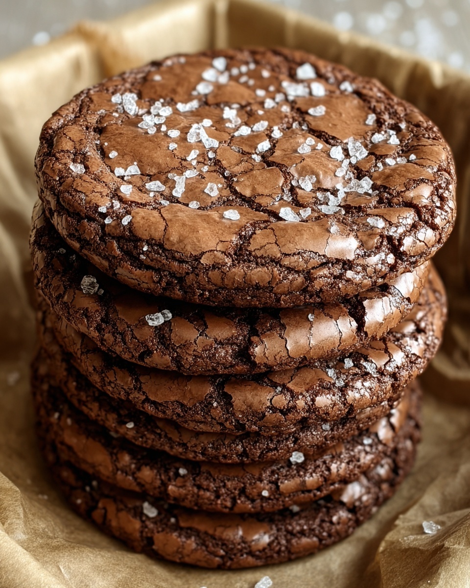 Easy Salted Brownie Cookies Recipe - Recipe Image