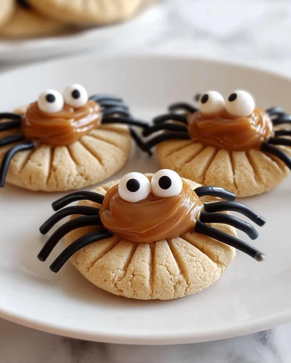 Peanut Butter Spider Cookies Recipe - Recipe Image
