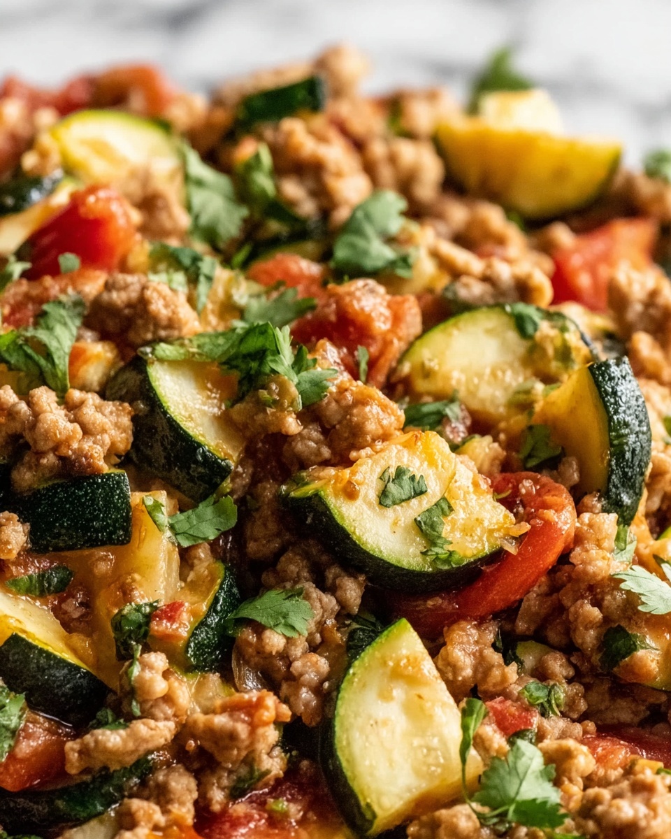 Mexican Zucchini and Ground Beef Skillet Recipe - Recipe Image