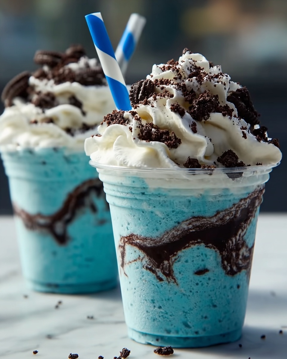Blue Cookies & Cream Dip Frappuccinos Recipe - Recipe Image