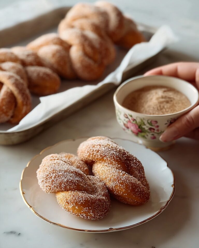 Cinnamon Sugar Twist Doughnuts Recipe