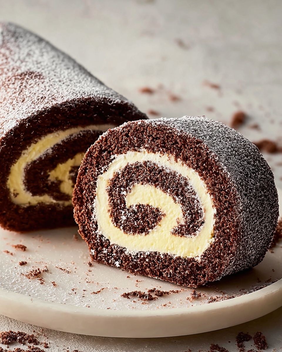 Chocolate Swiss Roll Recipe - Recipe Image