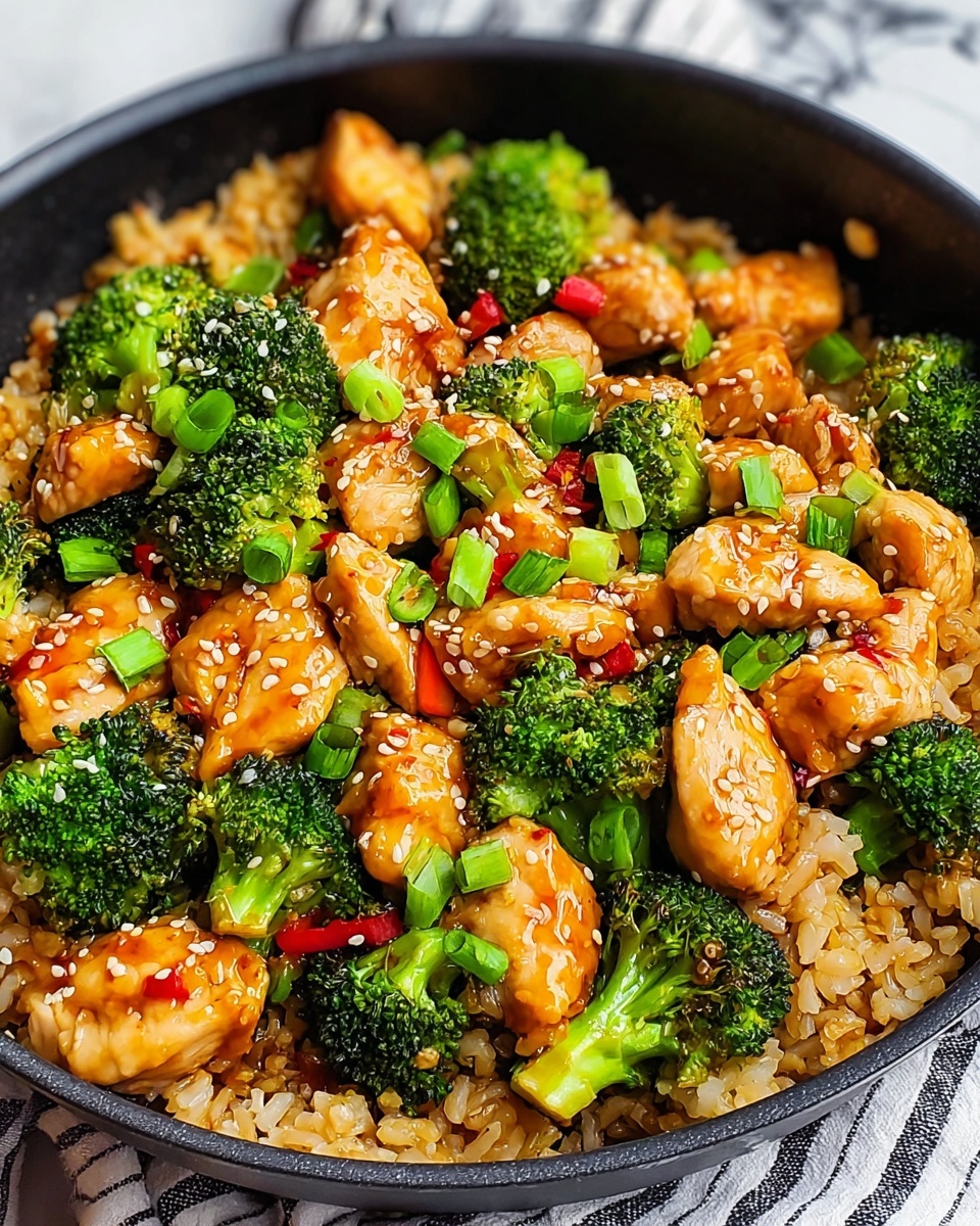 Teriyaki Chicken Skillet Casserole with Broccoli Recipe - Recipe Image