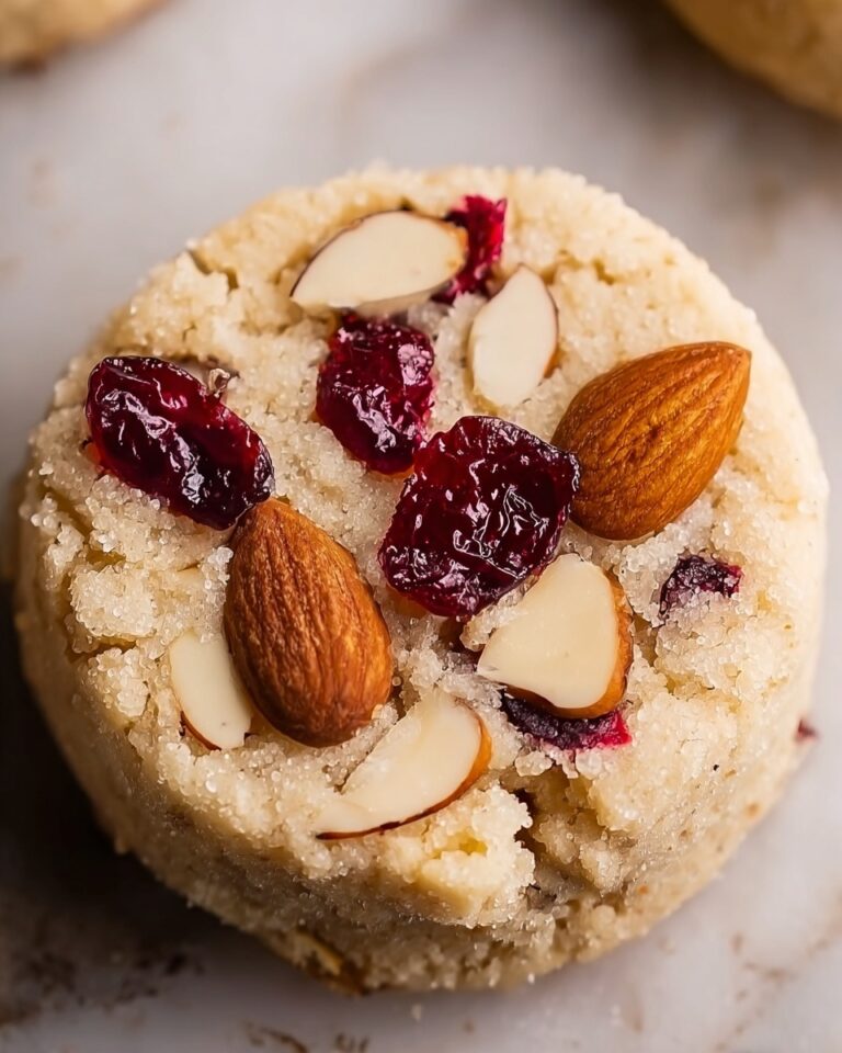 Cherry Almond Shortbread Cookies Recipe
