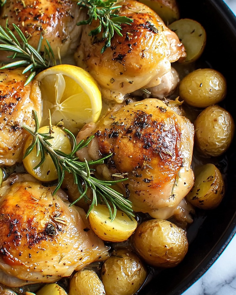 Lemon Rosemary Chicken and Potatoes Recipe - Recipe Image