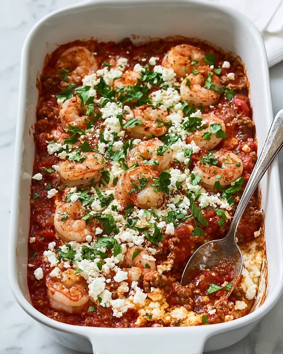 Healthy Shrimp Rice Casserole With Veggies Recipe - Recipe Image