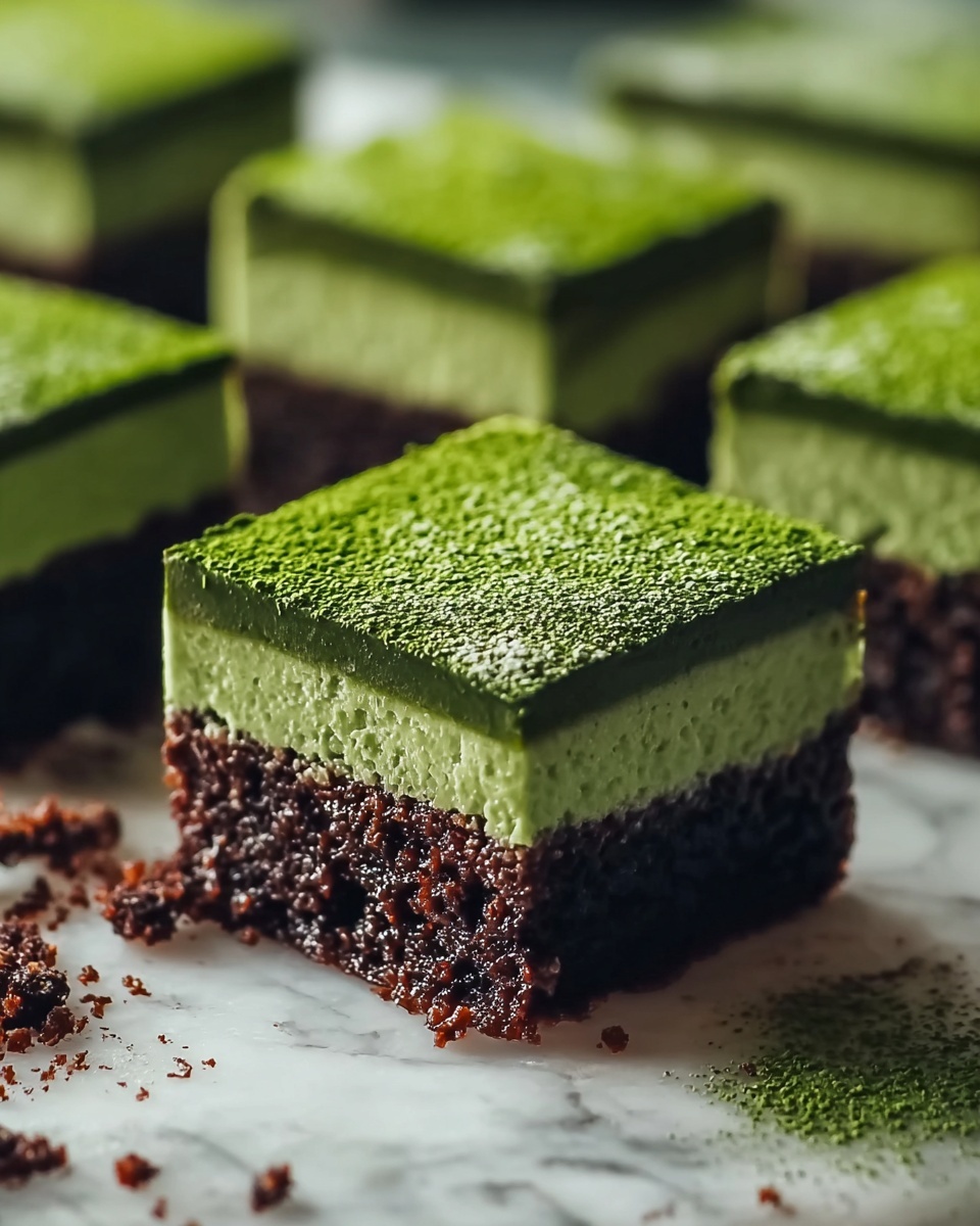 Matcha Mochi Brownies Recipe - Recipe Image