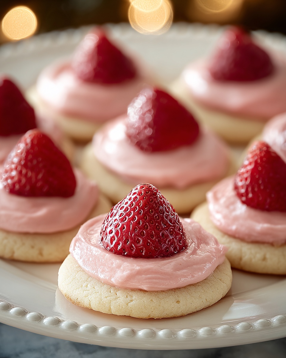 Strawberry Kiss Cookies Recipe - Recipe Image