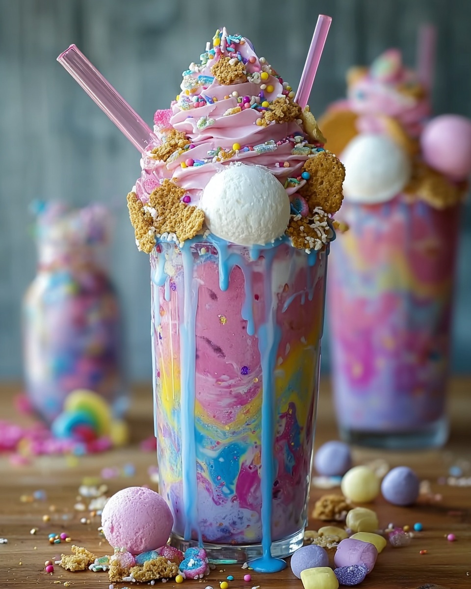 Unicorn Fantasy Freakshakes Recipe - Recipe Image