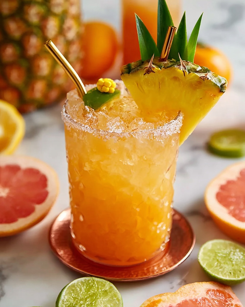 Pineapple Mango Rum Punch Recipe - Recipe Image