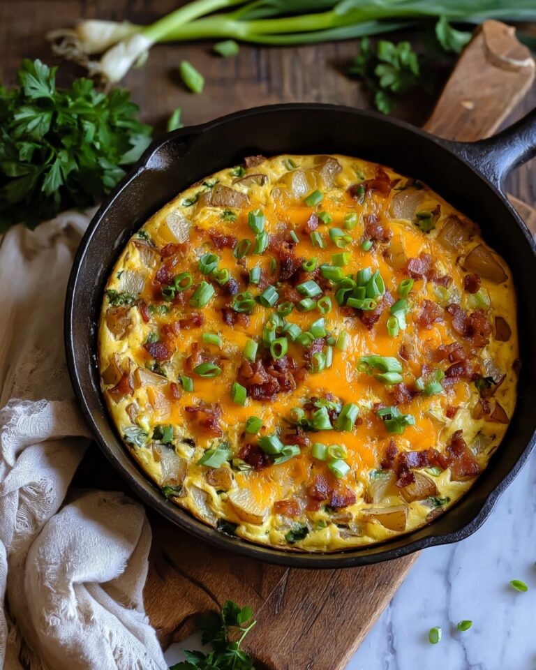 Cheesy Potato Egg Scramble Recipe